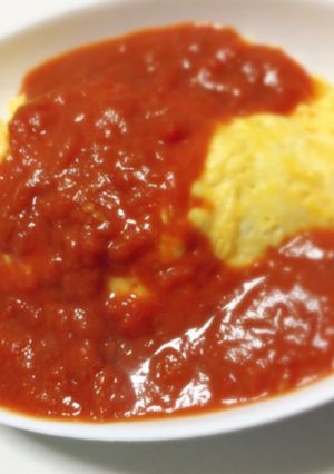 トマトソースのバターライスオムライス-レシピのメイン写真