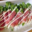 かいわれの生ハム巻き