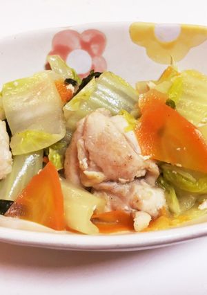 栄養満点！鶏胸肉と白菜の中華炒め煮♪-レシピのメイン写真
