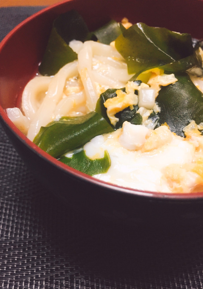 簡単！卵とじうどん-レシピのメイン写真