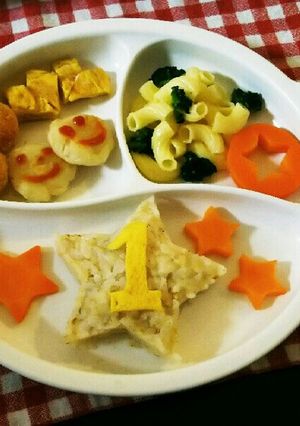 ☆離乳食☆1歳の誕生日プレート-レシピのメイン写真