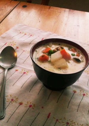 野菜たっぷりあっさりアサリチャウダー-レシピのメイン写真