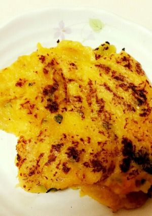 にんじんとかぼちゃのモチモチ焼き-レシピのメイン写真