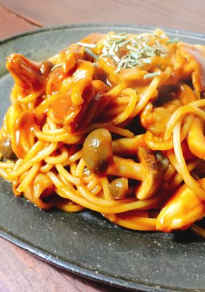 お手軽カレーナポリタン-レシピのメイン写真