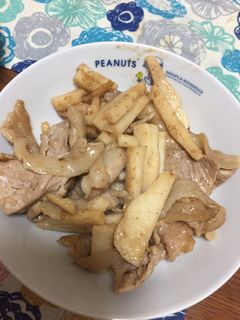 山芋と豚肉のポン酢炒め-レシピのメイン写真