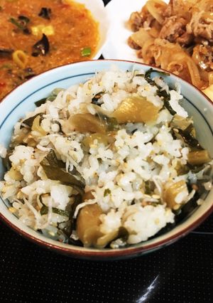 簡単♡高菜と雑魚の混ぜ込みごはん-レシピのメイン写真