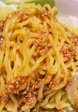 手作り胡麻ドレ(*´`*)ラーメンサラダ-レシピのメイン写真