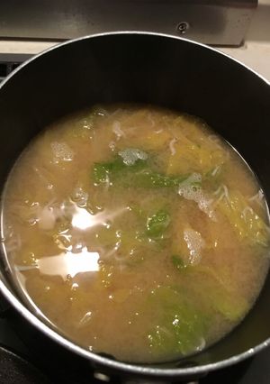 白菜としらすの味噌汁-レシピのメイン写真
