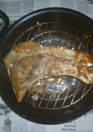 まぐろのカマの食べ方～最後は燻製で-レシピのメイン写真