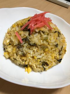 ガッツリ!高菜チャーハン-レシピのメイン写真