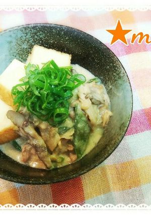 具沢山な豆乳和風あん-レシピのメイン写真