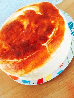 リコッタチーズとヨーグルトのスフレケーキ-レシピのメイン写真