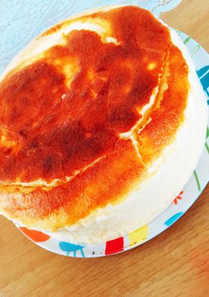 リコッタチーズとヨーグルトのスフレケーキ-レシピのメイン写真