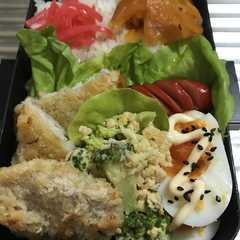 รูปของ お弁当117★20170111一口カツ