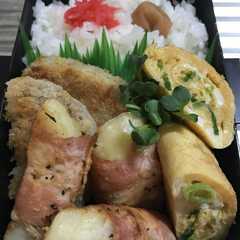 รูปของ お弁当118★20170112ベーコン