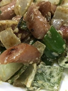 ウインナーと野菜のカレーマヨネーズ炒め♬-レシピのメイン写真