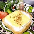 水切りヨーグルトで☆チーズケーキトースト