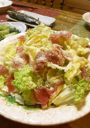 白菜と生ハムのさくさくサラダ-レシピのメイン写真