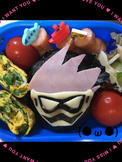 仮面ライダーエグゼイドキャラ弁♪-レシピのメイン写真