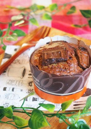 VD♡簡単♡チョコバナナマフィン-レシピのメイン写真