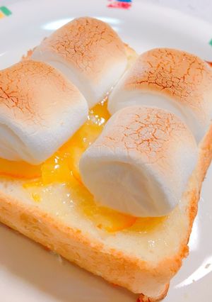 マシュマロ＊ジャム＊トースト-レシピのメイン写真