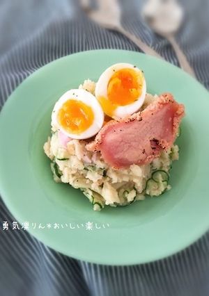 あぶりたらこと半熟卵のポテトサラダ-レシピのメイン写真