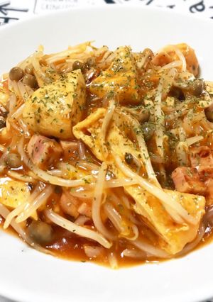 がんもとベーコンのコンソメケチャップ煮♡-レシピのメイン写真