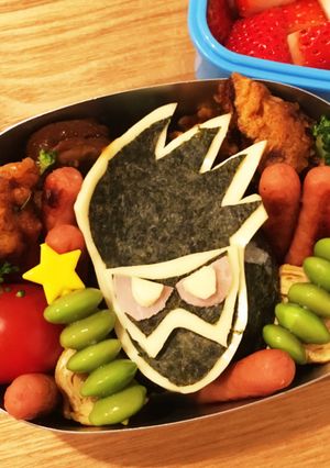 超簡単！仮面ライダーゲンム弁当-レシピのメイン写真