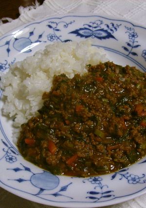かき菜カレー-レシピのメイン写真