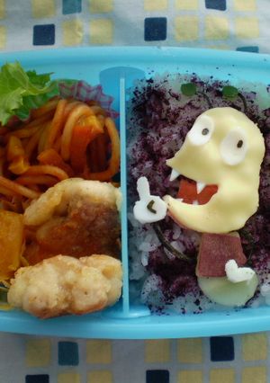 おしりかじり虫弁当（キャラ弁）-レシピのメイン写真
