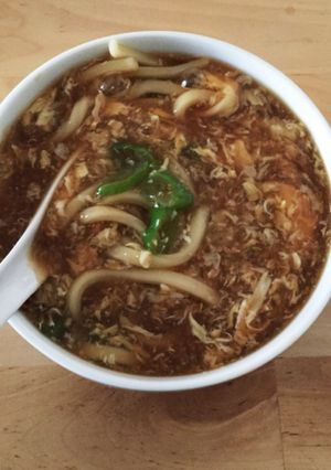 人気検索トップ10あんかけ卵とじうどん-レシピのメイン写真