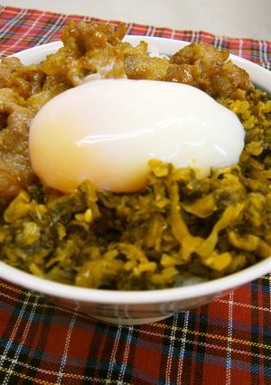 あっという間に★豚みそ高菜丼-レシピのメイン写真