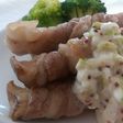 豚肉巻きエリンギのマスタードソース