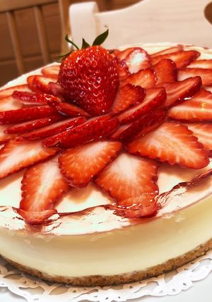 チーズケーキとイチゴゼリー-レシピのメイン写真
