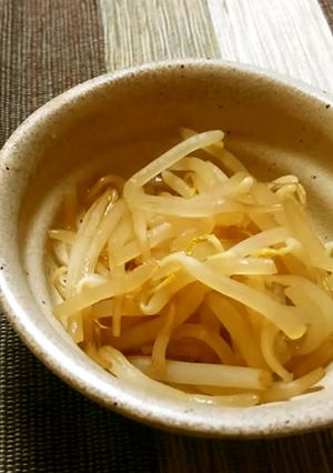 めんつゆで簡単♪即席3分！もやしのお浸し-レシピのメイン写真
