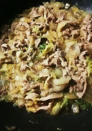 白菜豚こま炒め煮-レシピのメイン写真
