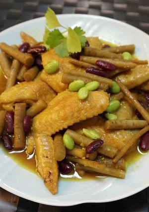 手羽とごぼうのカレー煮-レシピのメイン写真