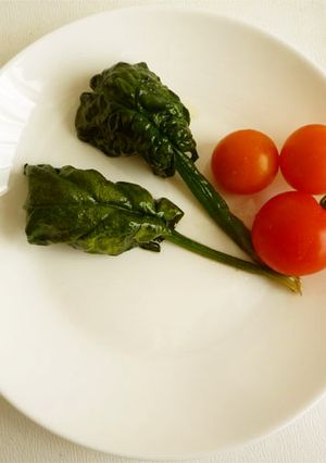 ちぢみほうれん草の肉包み焼き-レシピのメイン写真
