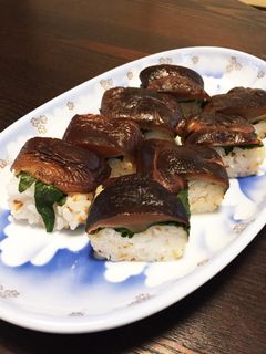 椎茸の押し寿司-レシピのメイン写真