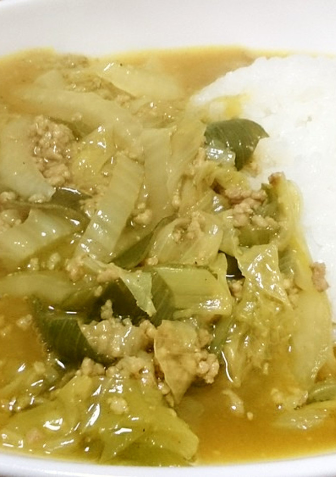白菜と長ねぎの和風カレー♪-レシピのメイン写真