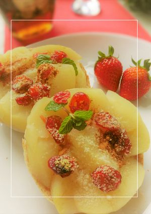 林檎×クランベリーのメイプルトースト-レシピのメイン写真