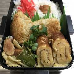 รูปของ お弁当112★20170113チキンカツ
