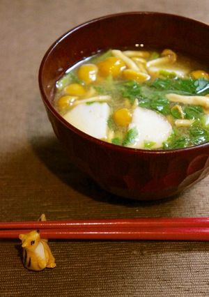 まじめに手抜き＊煮干しだしのお味噌汁-レシピのメイン写真