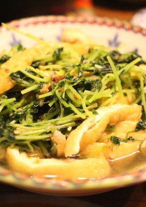 優しいお味♡豆苗とお揚げの煮びたし-レシピのメイン写真