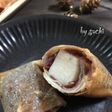 お餅とあんこの春巻き
