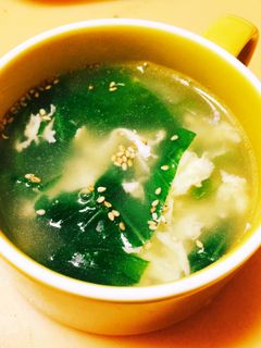 ササッと!チンゲン菜とたまごのスープ-レシピのメイン写真