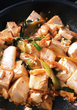 家族巻き込みダイエット♡豆腐キムチ炒め♡-レシピのメイン写真