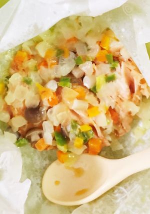 鮭のレンジ蒸し(離乳食後期〜)-レシピのメイン写真