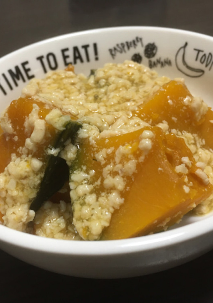 かぼちゃの鶏そぼろ煮-レシピのメイン写真