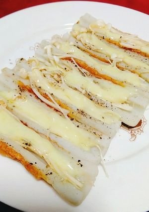 レンジで簡単☆えのきとちくわのチーズ焼き-レシピのメイン写真